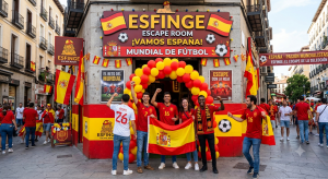 Esfinge escape room con la Selección española